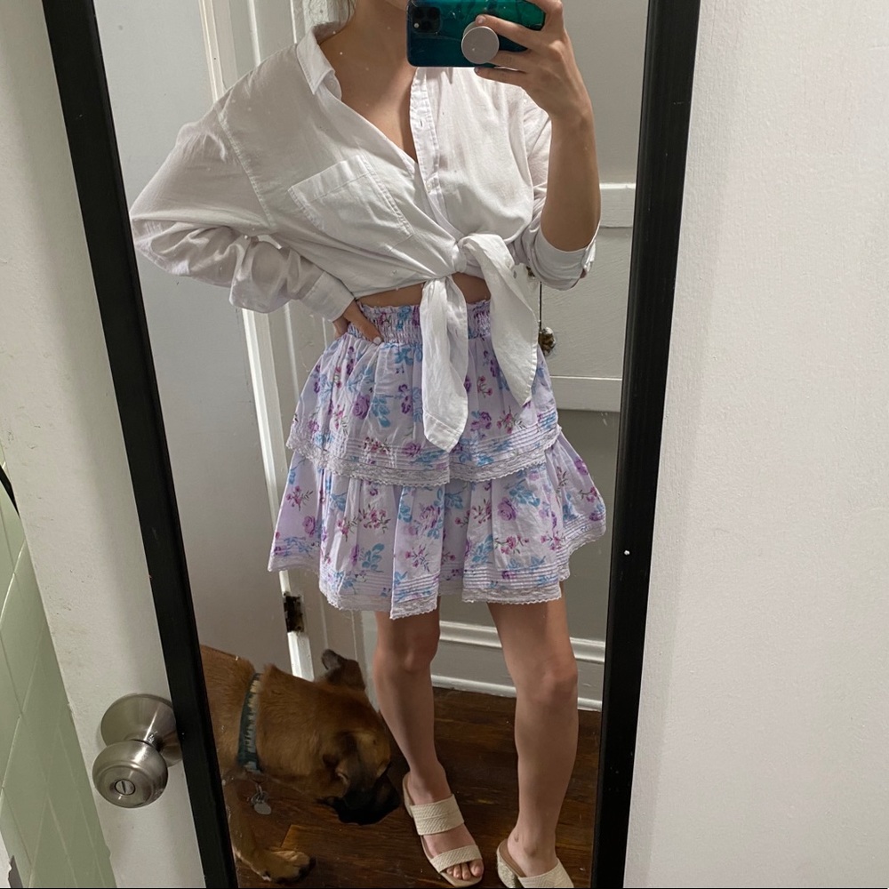 loveshackfancy Target Lou mini SKIRT XS